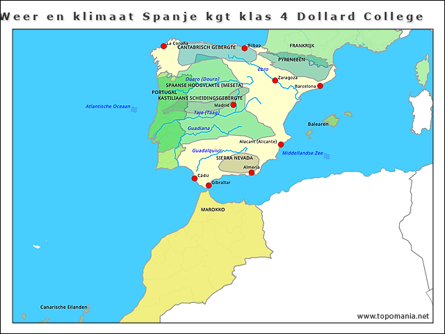 weer-en-klimaat-spanje-kgt-klas-4-dollard-college