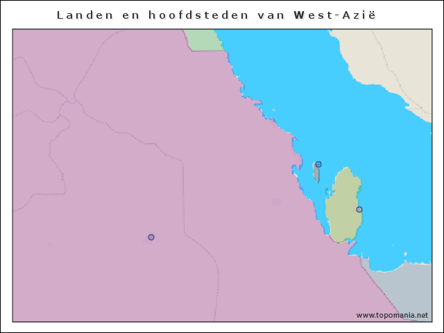 landen-en-hoofdsteden-van-west-azie