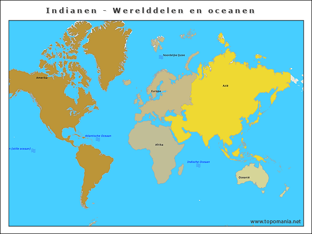 indianen-werelddelen-en-oceanen