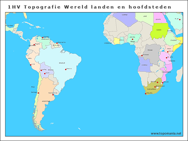 1hv-topografie-wereld-landen-en-hoofdsteden