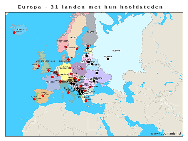 europa-39-landen-met-hoofdsteden