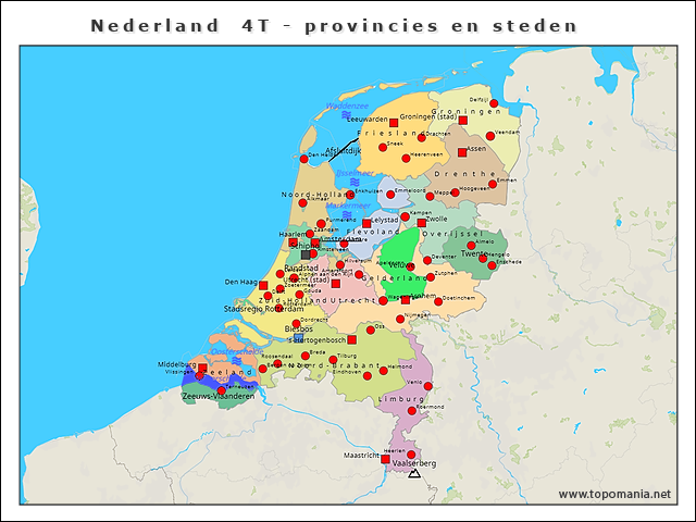 nederland-4t-provincies-en-steden