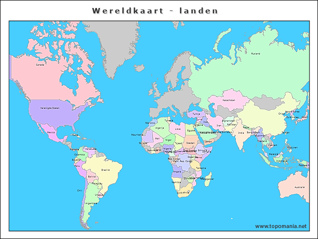 wereldkaart-landen