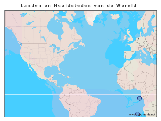 Kaart Van De Wereld Oefenen - kaart