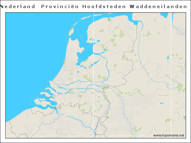 nederland-provincien-hoofdsteden-waddeneilanden