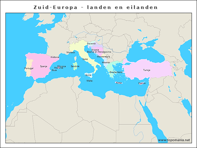 zuid-europa-landen-en-eilanden