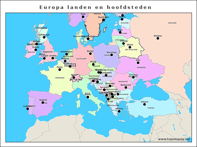 europa-landen-en-hoofdsteden