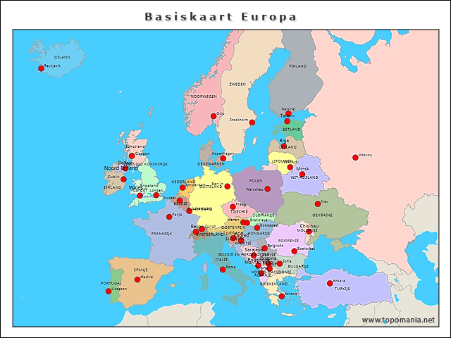 basiskaart-europa