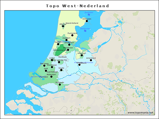 topo-west-nederland