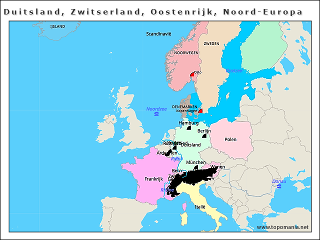 duitsland-zwitserland-oostenrijk-noord-europa