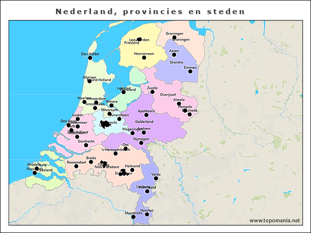 nederland-provincies-en-steden