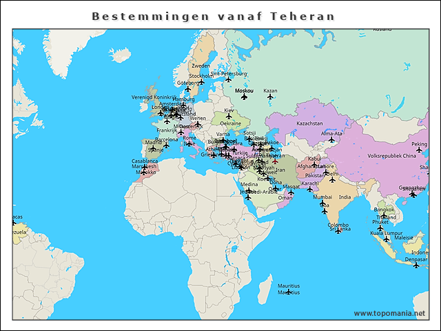 bestemmingen-vanaf-teheran