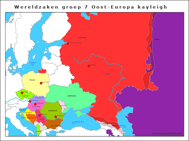 Topografie Wereldzaken groep 7 Oost-Europa kayleigh | www.topomania.net