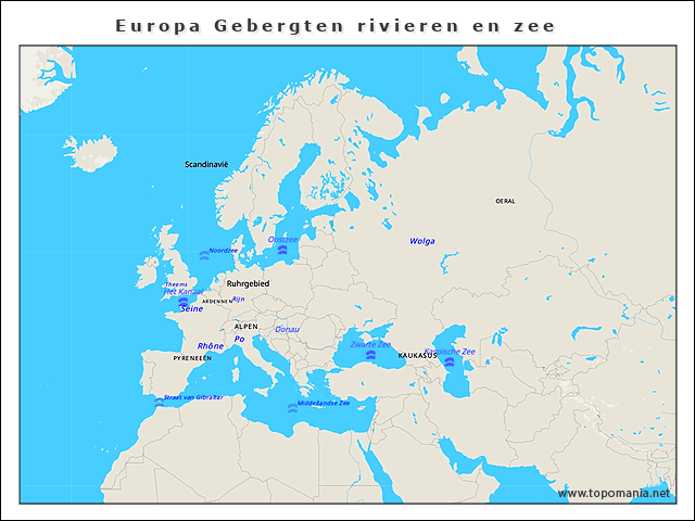 europa-gebergten-rivieren-en-zee