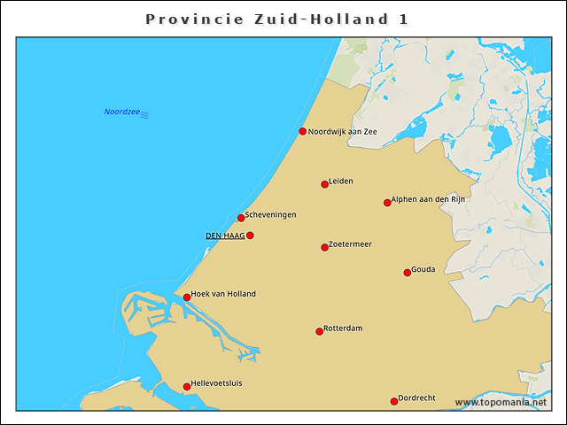 Topografie Provincie Zuid-Holland 1 | www.topomania.net