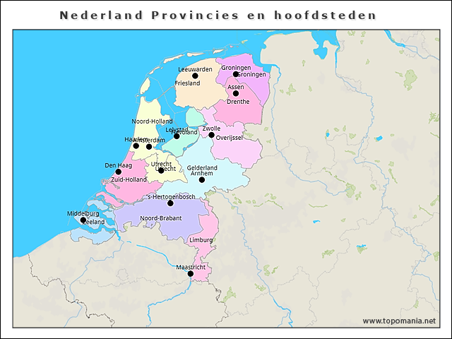 nederland-provincies-en-hoofdsteden