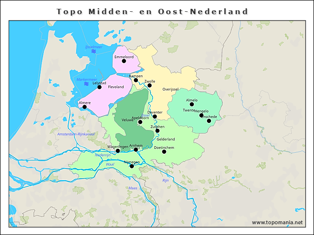topo-midden-en-oost-nederland