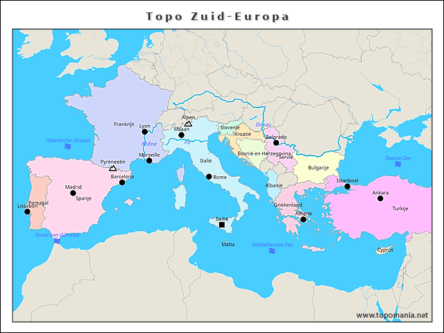 topo-zuid-europa