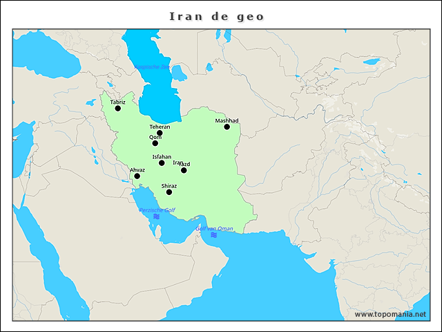 Topografie Iran de geo | www.topomania.net