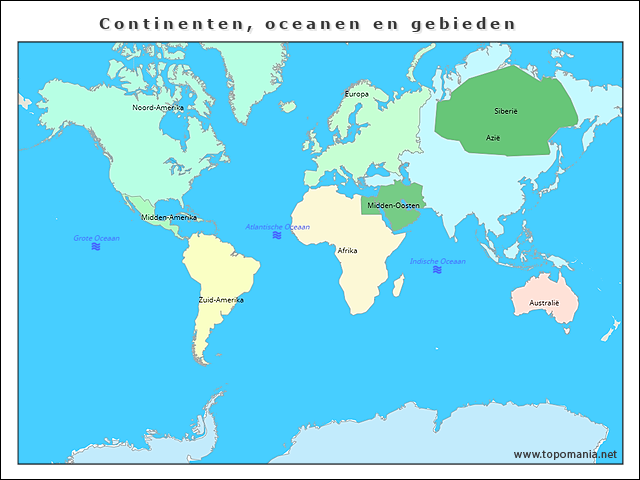 continenten-oceanen-en-gebieden