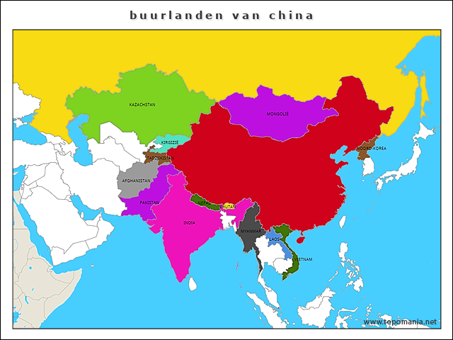 buurlanden-van-china