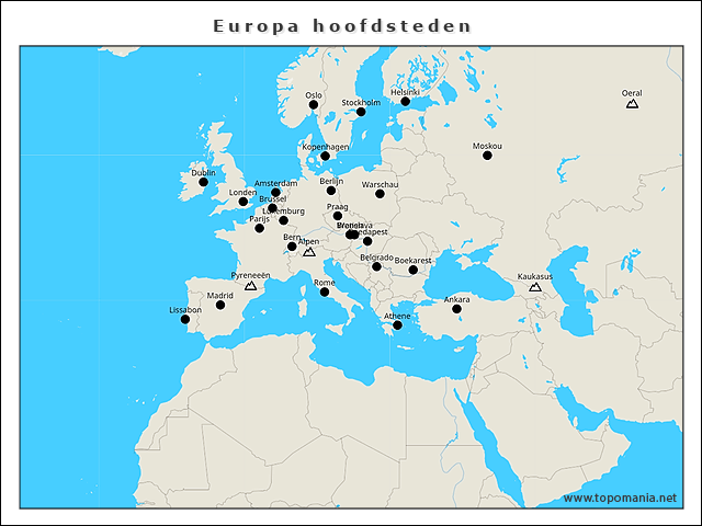 europa-hoofdsteden
