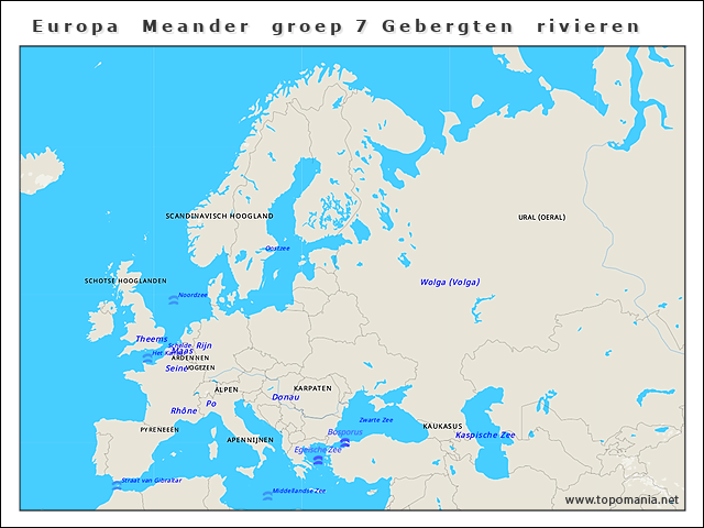 europa-meander-groep-7-gebergten-rivieren