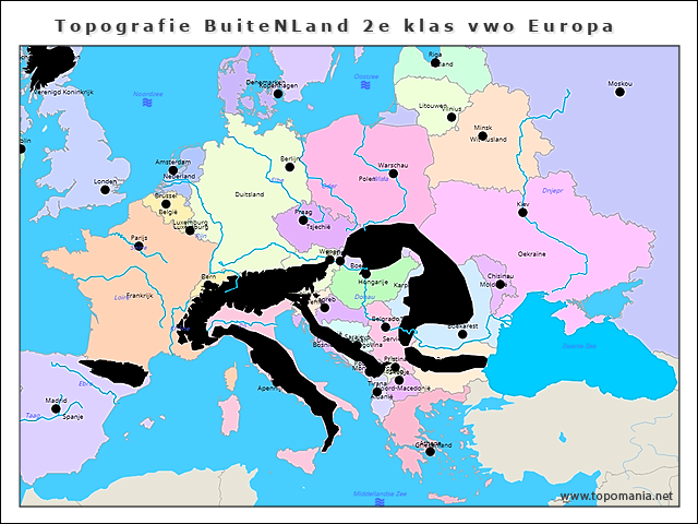 topografie-buitenland-2e-klas-vwo-europa