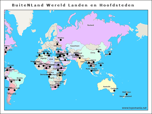 buitenland-wereld-landen-en-hoofdsteden