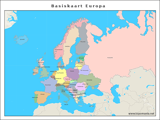 basiskaart-europa