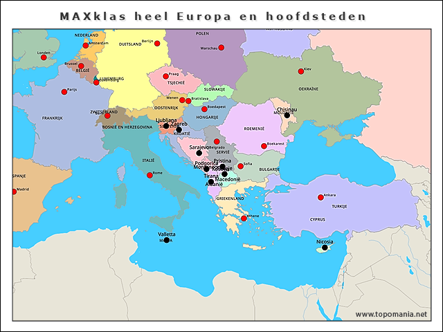maxklas-heel-europa-en-hoofdsteden
