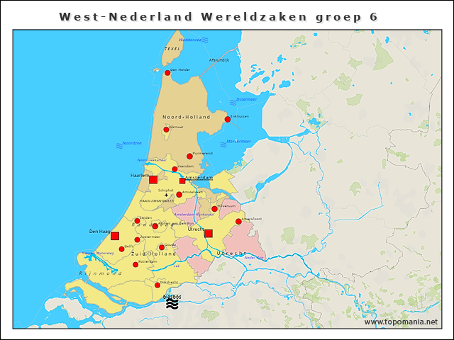 Topo West Nederland Groep 6