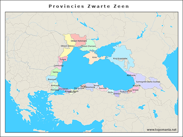 provincies-zwarte-zee
