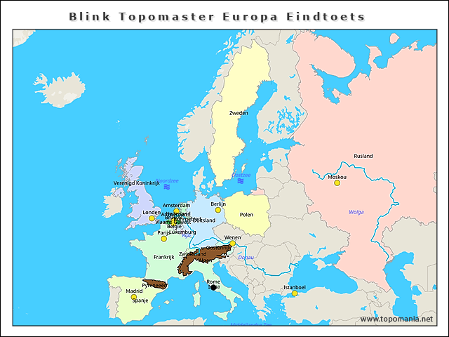 Topografie Blink Topomaster Europa Eindtoets Www topomania