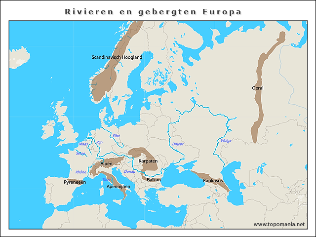 rivieren-en-gebergten-europa