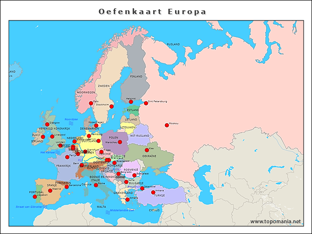 oefenkaart-europa