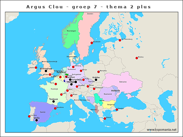 Topografie Argus Clou - groep 7 - thema 2 plus | www.topomania.net
