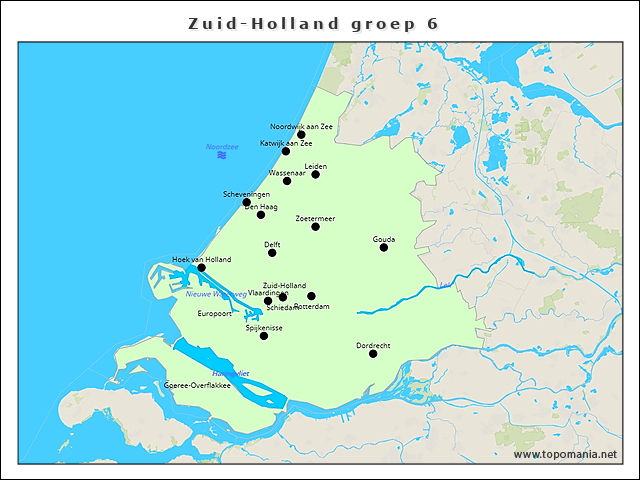 Topografie Zuid-Holland groep 6 | www.topomania.net