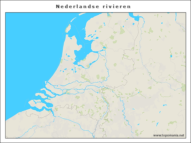 Topografie Nederlandse rivieren | www.topomania.net