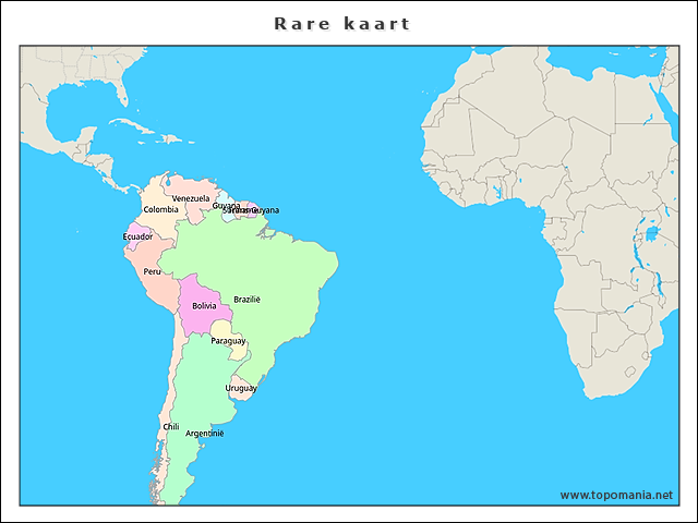 Topografie Landen Zuid-Amerika | www.topomania.net