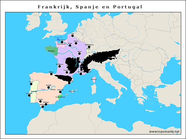 frankrijk-spanje-en-portugal