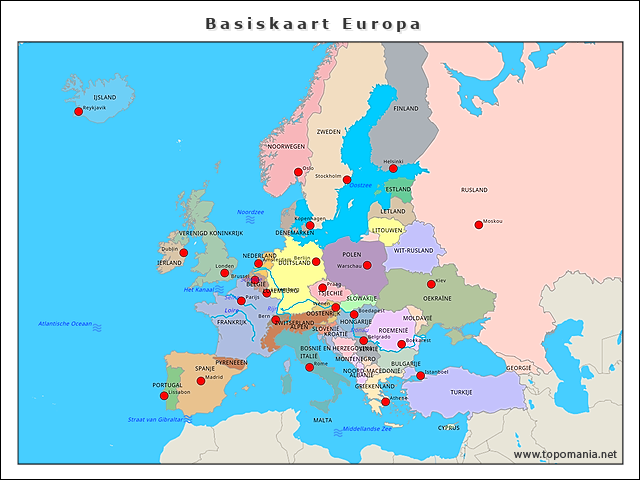 basiskaart-europa