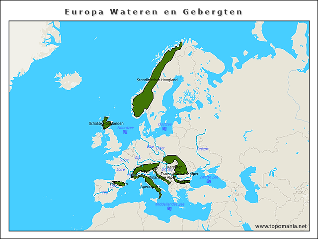 europa-wateren-en-gebergten