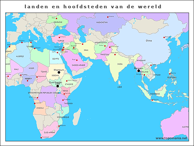 landen-en-hoofdsteden-van-de-wereld