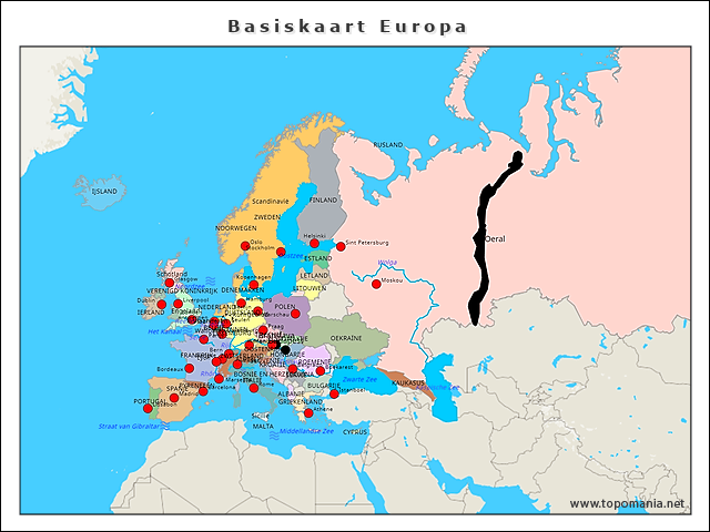 basiskaart-europa