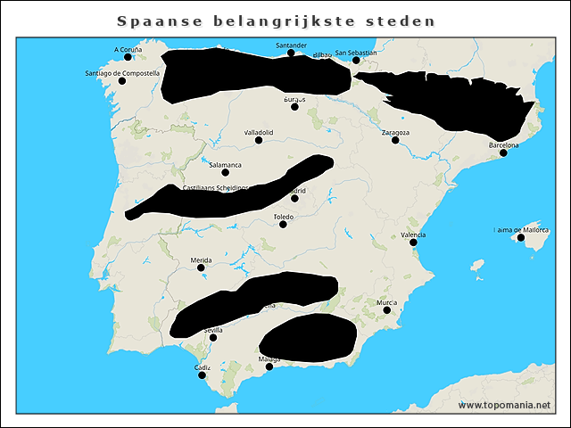 spaanse-belangrijkste-steden