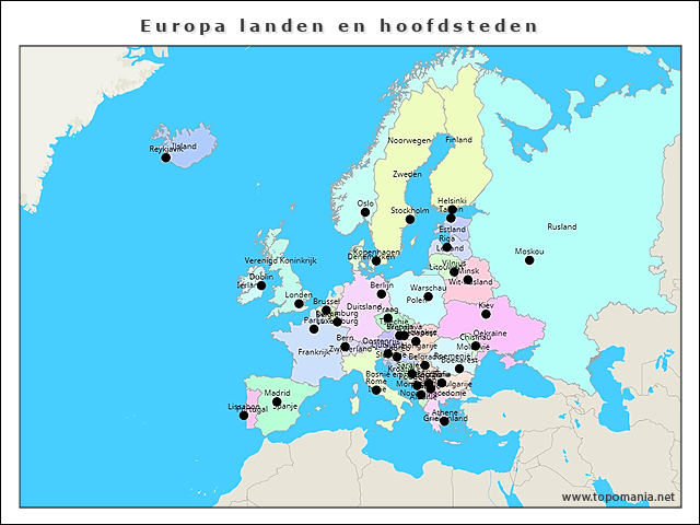 europa-landen-en-hoofdsteden