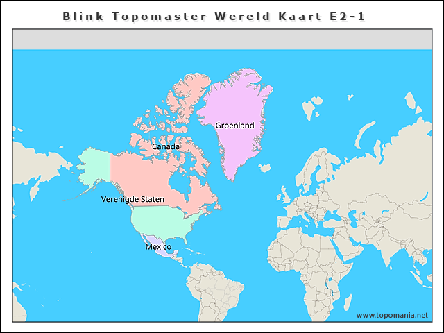 Topografie Blink Topomaster Wereld Kaart E2-1 | www.topomania.net