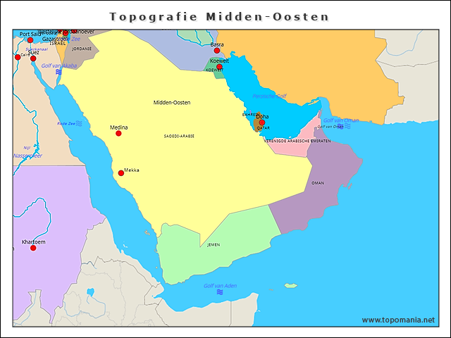topografie-midden-oosten