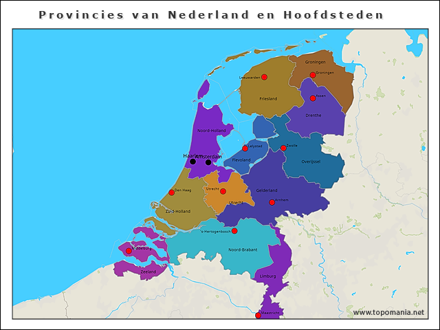 provincies-van-nederland-en-hoofdsteden